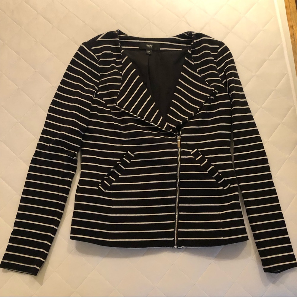 Mossimo knit striped blazer jacket XS